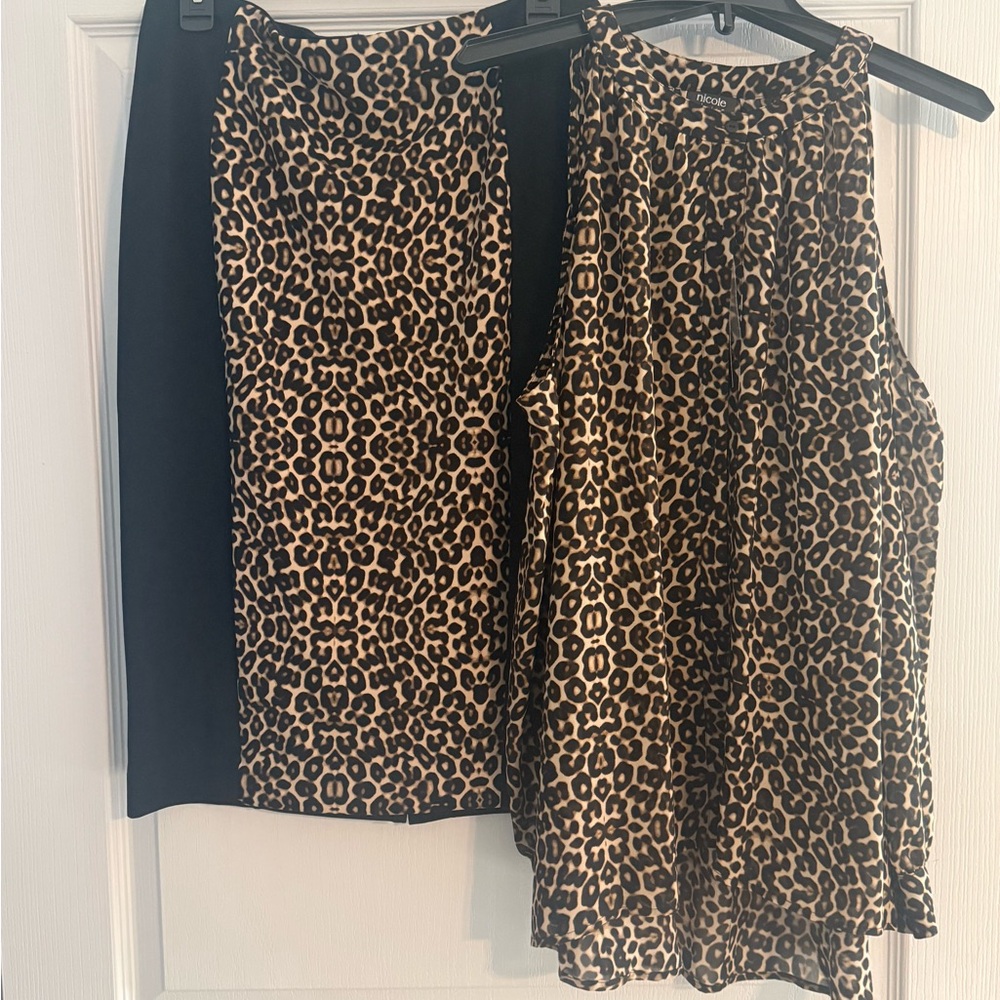 Leopard Print Women's Skirt
